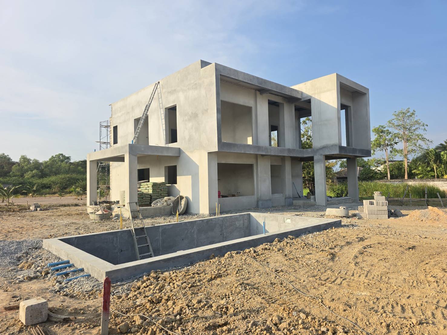 Вилла в строительстве